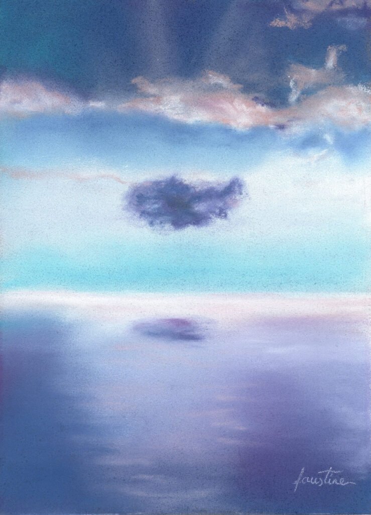 Le Reflet du Nuage - Pastel - 13 x 18 cm - 50 €